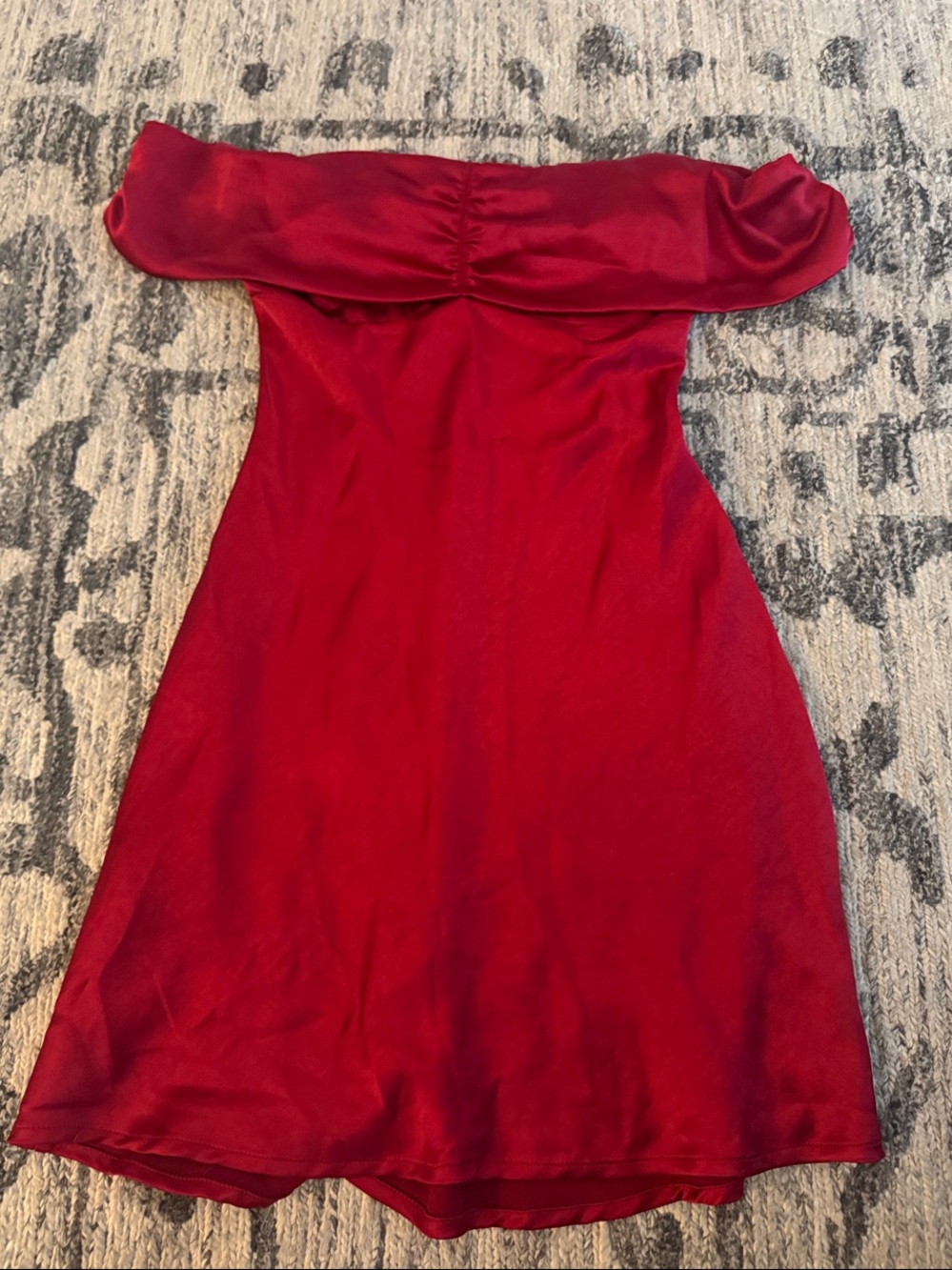 Princess Polly Scarlet Strapless Off-Shoulder Mini Dress